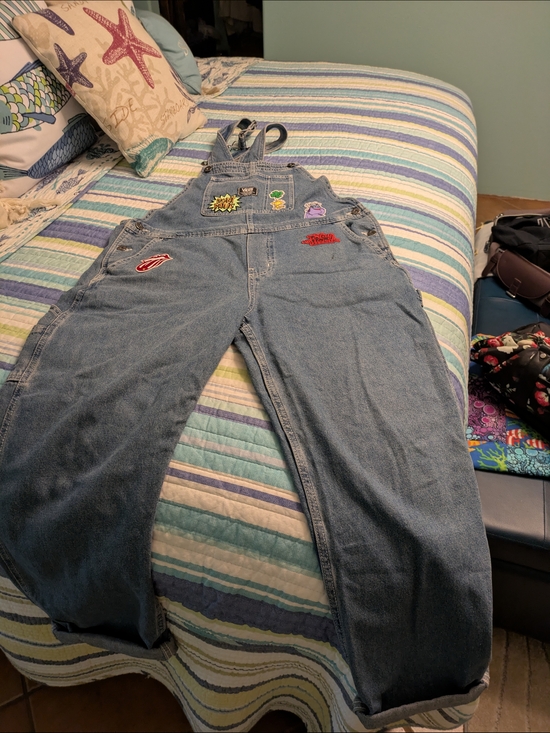 Vans Denim - Vans Blue Denim Patchwork Overalls